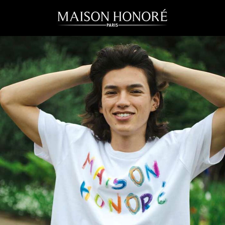 楽天市場】MAISON HONORE メゾン オノレ 手書きロゴ 半袖Tシャツ 