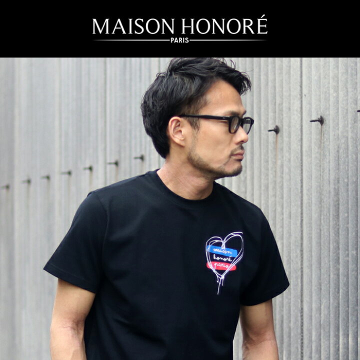 楽天市場】MAISON HONORE メゾン オノレ ハート刺繍 半袖Tシャツ 
