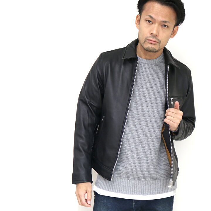 楽天市場 Retro Grade レトログレード シープスキンシングルライダースジャケット 09 メンズ 定番 ショット アヴィレックス M Lサイズ ブラック 羊革 本革 レザー トップス アウター ジャンバー ジャンパー ブルゾン 革ジャン 黒 安い コスパ ベンシュナ