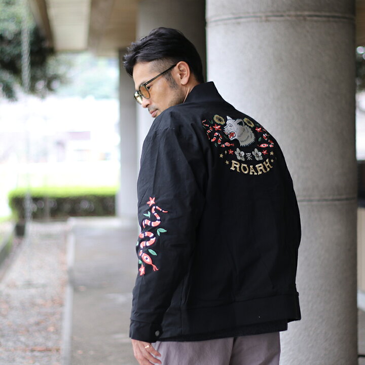 楽天市場】ROARK REVIVAL ロアークリバイバル バック刺繍ボンバー  