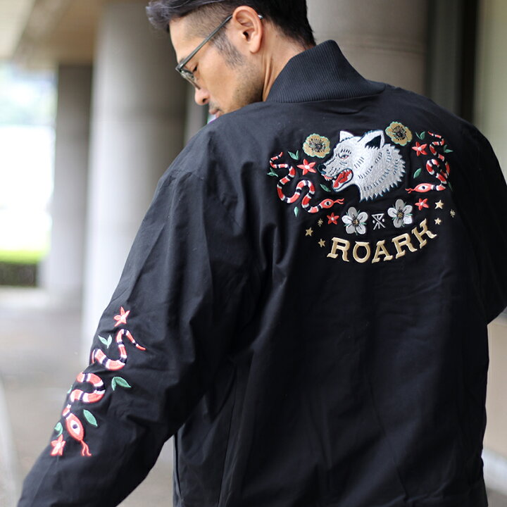 楽天市場】ROARK REVIVAL ロアークリバイバル バック刺繍ボンバー 