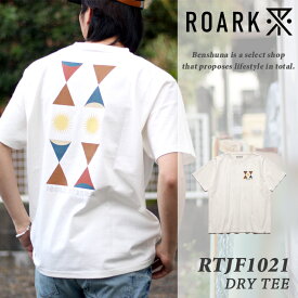 ROARK REVIVAL ロアークリバイバル 民族柄 半袖Tシャツ RTJF1021 WHT ホワイト / 2024春夏新作 "HEART STUDIOS" FINE TECH DRY TEE メンズ M-Lサイズ ロアーク 新作 半袖 Tシャツ アロア 総柄 サルディージャ 民族柄 ブランド アメカジ 大人 お洒落 人気