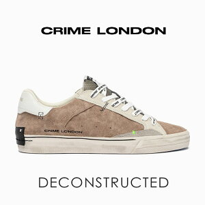 Crime London �N���C�������h�� ���U�[�X�j�[�J�[ 19075PP8 DECONSTRUCTED BURNT SIENNA �O���[�W�� �����Y 40-43�T�C�Y 24.5cm-27.5cm �C�^���A �u�����h �{�v �X�E�F�[�h ���� �R�[�g�X�j�[�J�[ ���S �f�U�C�i