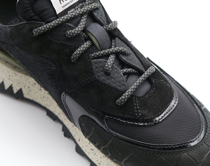 楽天市場】RUN OF ランオブ スニーカー BLACK MANBA メンズ 39-43  