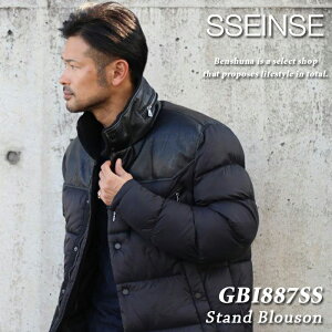 SSEINSE (�Z���X) PU�ؑփX�^���h�J���[���ȃu���]�� GBI887SS �u���b�N (NE) M-L/ �����Y �~�� �A�E�^�[ ���� �_�E�� �ׂ� �^�C�g �X���� ��l �C�^���A �u�����h ���� ������ �R�X�p