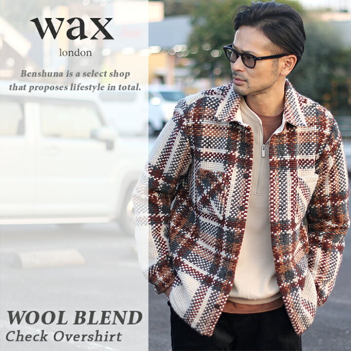 楽天市場】wax london ワックスロンドン ウールブレンドチェック 