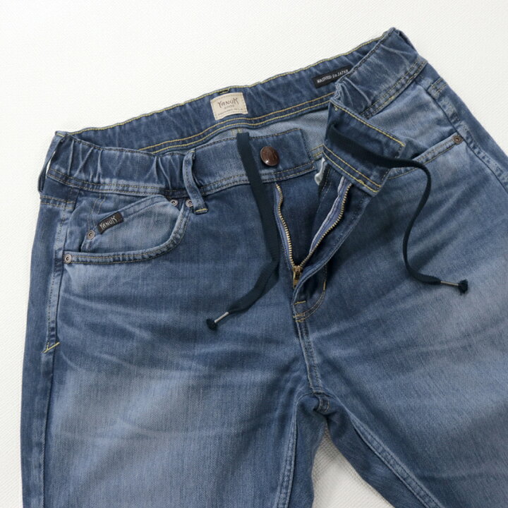 YANUK ヤヌーク デニット ウエスタン デニム シャツ ペイント加工 S 