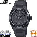 '25-7 正規新品 フォージドカーボン AUTOMATIC CASIO EDIFICE/カシオ エディフィス メカニカル 自動巻き 手巻き ラウンドアナログ シースルースクリューバック 10気圧防水 サファイアガラス オールブラック EFK-100XPB-1AJF