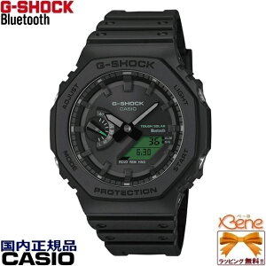 �f26-4 ���K�V�i �I�N�^�S��/���p�` CASIO G-SHOCK/�J�V�I�W�[�V���b�N BLACK AND ELECTRO GREEN SERIES �^�t�\�[���[ �A�i�f�W �X�}�[�g�t�H�������NBluetoothR �u���b�N×�O���[�� GA-B2100BEG-1AJF[5689]