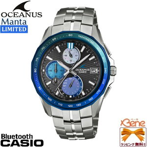 �f26-5 ���K�V�i ���{�� Indigo Ocean���g�� CASIO OCEANUS MANTA/�J�V�I �I�V�A�i�X �}���^ �^�t�\�[���[�d�g Bluetooth �N���m�O���t 10�C���h�� �`�^�� �T�t�@�C�A�K���X ���[���h�^�C�� OCW-S7000AP-1AJF