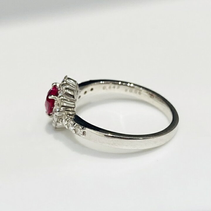 楽天市場】【きれいなハートカットルビーリング :0.64ct D:0.56ct 