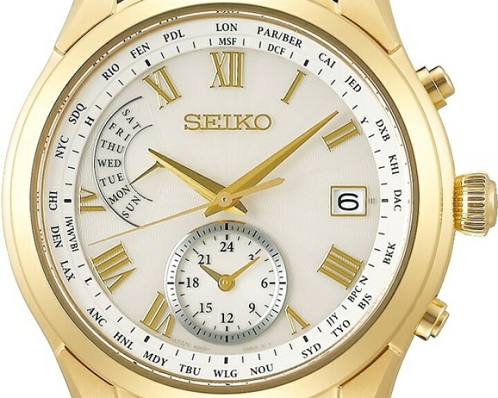 楽天市場】正規新品 ソーラー電波 ワールドタイム SEIKO BRIGHTZ 