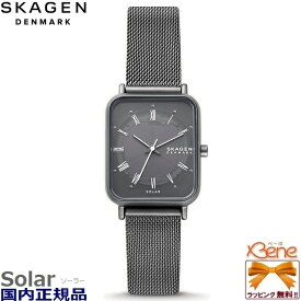 SKAGEN/スカーゲン RYLE/ライル ペアモデル ソーラー レディース アナログ 再生ステンレススチール チャコール ステンレスメッシュバンド 3気圧防水 三針 チャコール グレー SKW3000