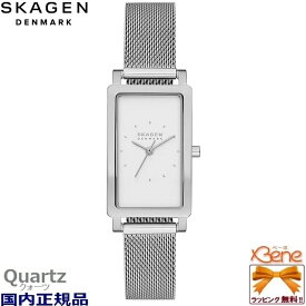 新品正規 SKAGEN/スカーゲン HAGEN/ハーゲン クオーツ レディース アナログ ステンレス メッシュバンド 3気圧防水 3針 角型 ローズゴールド：SKW3095 シルバー：SKW3096