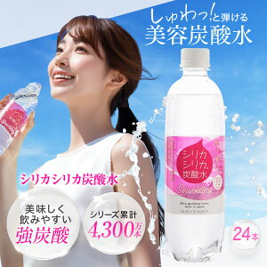 【公式ショップ】炭酸水 シリカシリカスパークリング 500ml 24本 国産 天然水 シリカ（ケイ素） シリカ水 ミネラ