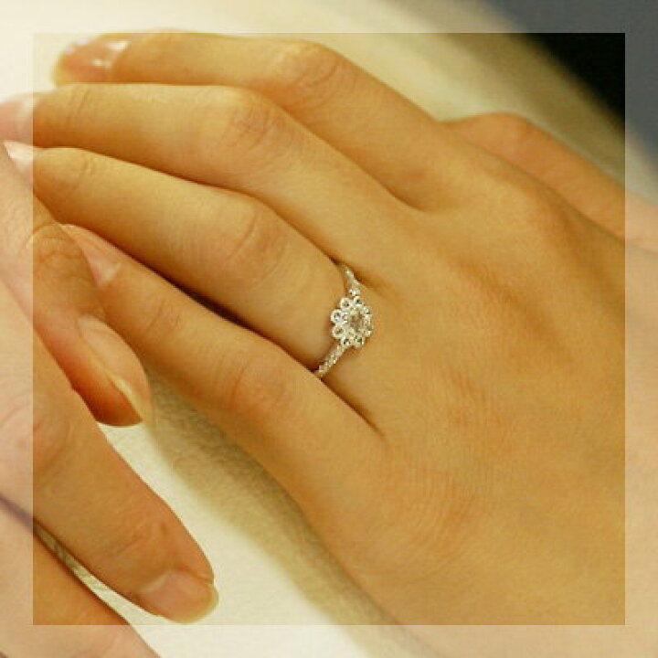 楽天市場】ローズカット ダイヤモンド リング、3.8ミリの輝き 「フィオ  