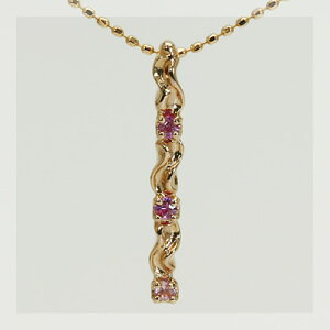 ピンクサファイア ツタの葉シルエットペンダントトップ 誕生石 9月 春色ピンク PT900 K18 K10対応 ご注文後弊社で金種選択に記載のある金額を加算しご連絡します