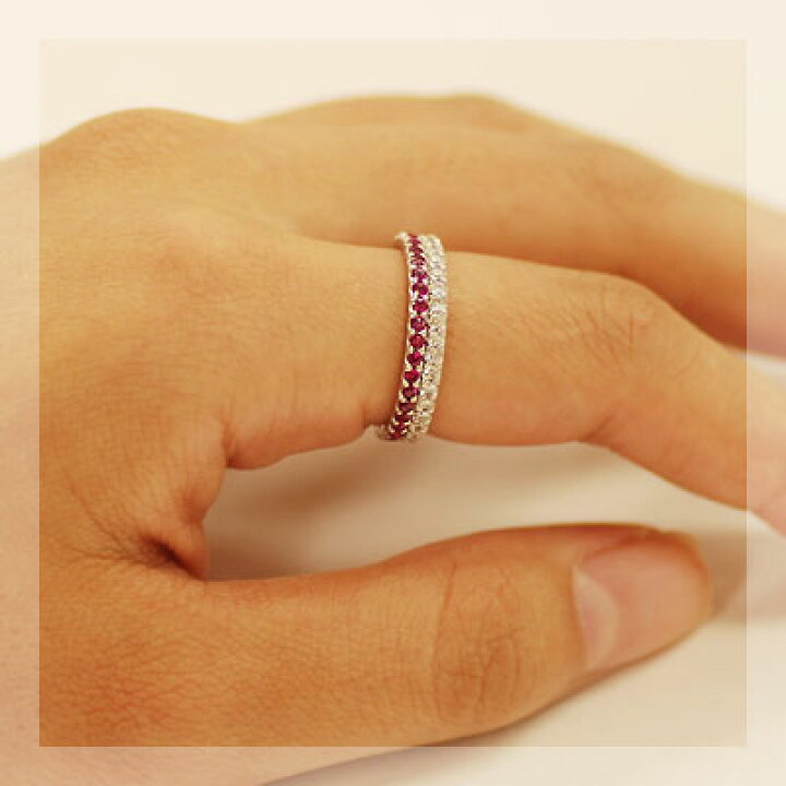 楽天市場】究極のクラシカル！ルビー フルエタニティリング※0〜5.5号  