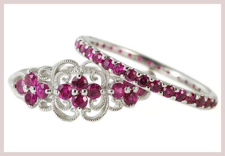 楽天市場】究極のクラシカル！ルビー フルエタニティリング※0〜5.5号  