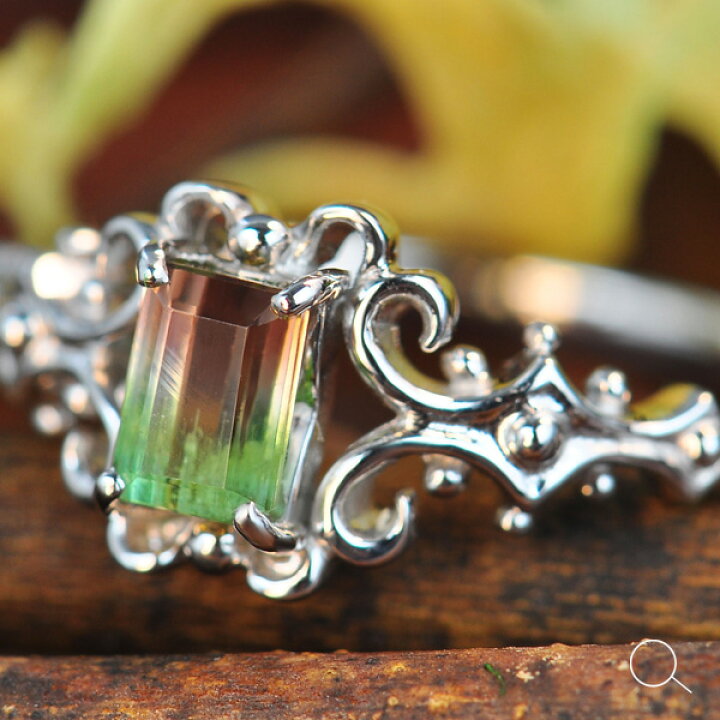 楽天市場】「アール リニュー」 バイカラートルマリンリング 誕生石 10  