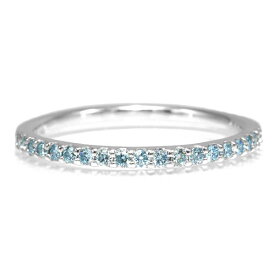 アイスブルーダイヤモンド 究極のストレートリング 指輪 誕生石4月 PT900 K18 K10対応　PT,K18はご注文後弊社で金種選択に記載のある金額を加算しご連絡します