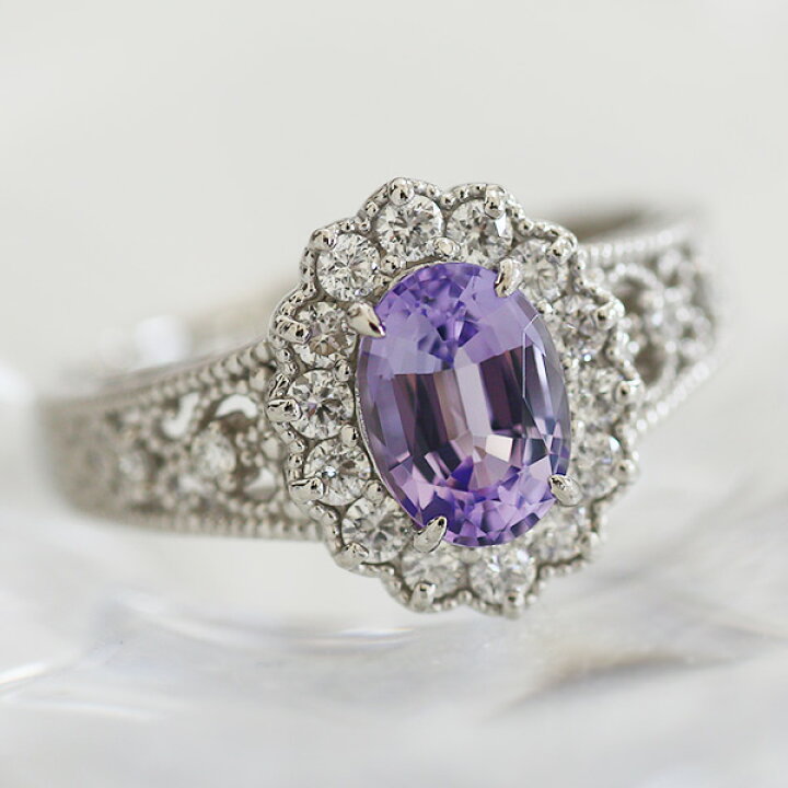 楽天市場】限定1本 PT900 1.26ct 非加熱ゾイサイト ダイヤモンド  