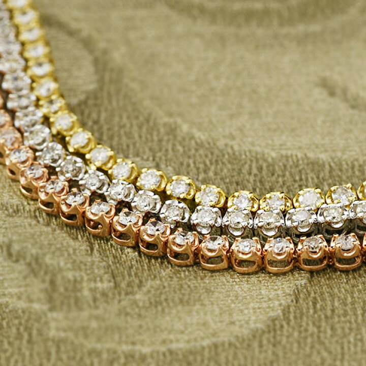 楽天市場】限界価格に挑戦 光り輝く 1カラット 18金 一連 ダイヤモンド  