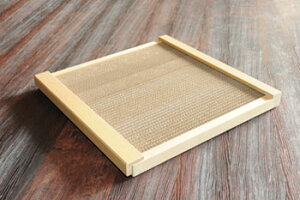 安心の日本製・ペット用品猫(ネコ)の爪とぎ用木製ケースガリット・ワイド用木製ケース/色・ナチュラル、ガリットワイド(ダンボール製爪とぎ)x1枚付