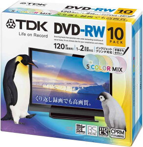 TDK ^pDVD-RW fW^^Ή(CPRM) 1-2{ 5FJ[v^u 10pbN 5mmXP[X DRW120DPMA10UE
