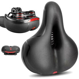 自転車サドル サドル クッション 超肉厚 衝撃吸収 お尻痛くない 低反発クッション 防水 防塵カバー付き 通気 サドル
