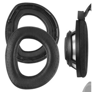 Geekria �C���[�p�b�h Elite �݊��� �p�b�h �[���n�C�U�[ Sennheiser HD800 �w�b�h�z���ɑΉ� �p�b�h �C���[/�C���[�J�b�v�V�[�v�X�L�� (�u���b�N)