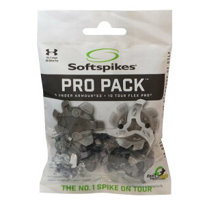 Softspikes(�\�t�g�X�p�C�N)8 Under Armour S3 + 10 Tour Flex Pro �v���p�b�N (Fast Twist3.0)18�� �N���A×�u���b�N S-519(080)