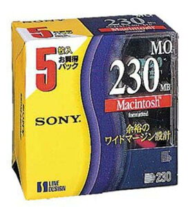 SONY 3.5�^ MO�f�B�X�N 230MB 5�� 5EDM-230CMF