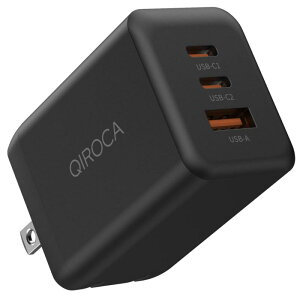 QIROCA 65W Type-C�}���[�d�� PD�Ή� ���^AC�A�_�v�^ �m�[�gPC�Ή�