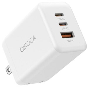 QIROCA 65W Type-C�}���[�d�� PD�Ή� ���^AC�A�_�v�^ �m�[�gPC�Ή�