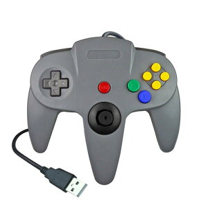 SRPJ USB�R���g���[���[ N64�X�^�C�� �L��USB�Q�[���p�b�h �W���C�p�b�h�R���g���[���[ ���g���Q�[�� �N���V�b�N for Windows Mac Raspberry Pi