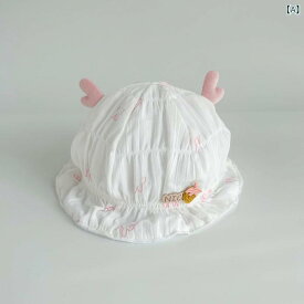 ベビー 帽子 春夏 薄手 ガーゼ 漁夫帽 新生児 日よけ キャップ 通気性 軽量 赤ちゃん 首元カバー 外出用 紫外線対策