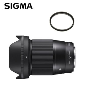 （レビューでレンズキャッププレゼント）【レンズ保護フィルター付！】シグマ 16mm F1.4 DC DN（C） キャノンEF-Mマウント用（みつはぴ）