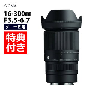 (レビューでレンズキャッププレゼント)【バッグ付き!】シグマ 16-300mm F3.5-6.7 DC OS(C) ソニーEマウント用(.QL)