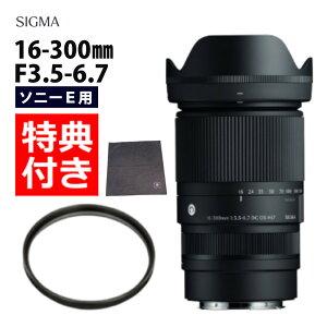 (レビューでレンズキャッププレゼント)【レンズ保護フィルター付!】シグマ 16-300mm F3.5-6.7 DC OS(C) ソニーEマウント用(.QL)