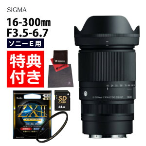 (レビューでレンズキャッププレゼント)【ケンコー高品質フィルターセット】シグマ 16-300mm F3.5-6.7 DC OS(C) ソニーEマウント用(.QL)