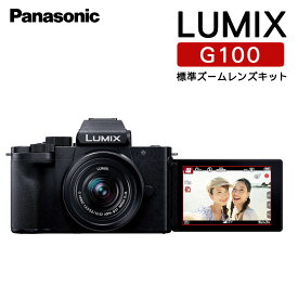パナソニック ミラーレス一眼カメラ LUMIX DC-G100K-K 12-32 標準ズームレンズキット panasonic ルミックス 動画 VLog 映像 小型 軽量 コンパクト（みつはぴ）