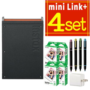 �x�m�t�C���� �`�F�L �X�}�z�v�����^�[ �t�H�g�v�����^�[ instax mini Link+ �R���p�N�g Bluetooth�ڑ� ���^ �|�[�^�u�� �ʐ^�v�����g ������� �M�t�g�ɂ��œK 4�_�Z�b�g�i.QL�j
