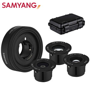 �T������ SAMYANG �P�œ_�����Y Remaster Slim 3 lens set 21mm F3.5 / 28mm F3.5 / 32mm F2.8 / �\�j�[E�}�E���g�p �I�[�g�t�H�[�J�X �����Y �p���P�[�L�����Y �������i.QL�j