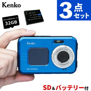�imicroSD�J�[�h���\���o�b�e���[�t���j�P���R�[ �f�W�^���J���� KC-WP06 KCWP06 �h�� �J���� �R���p�N�g �����B�e IPX8 ���[3.5m �h�o IP5X �^�C�����v�X ����i.QL�j