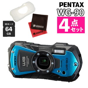 (�h���f�W�J��4�_�Z�b�g) �y���^�b�N�X �f�W�^���J�����u���[ WG-90 �v���e�N�g�W���P�b�g��SD64GB���N���X2�� RICOH �� �h�� �h�o �h�H�i���r���[�œ��T����j�i.QL�j