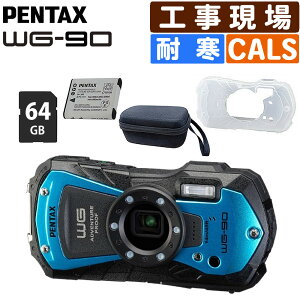�i���r���[���T����j�y���^�b�N�X �f�W�^���J���� WG-90 �u���[ �� �h�� �h�o �h�H �A�E�g�h�A ���R�[ PENTAX�i�v���e�N�^�[�E�o�b�e���[�ESD�E�J�����P�[�X�t���j�i.QL�j