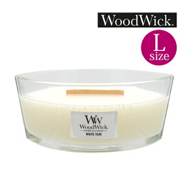 【正規品】アロマキャンドル WoodWick ウッドウィック ハースウィック ホワイトチーク W940053076 カメヤマキャンドル アロマ フレグランス 癒し ギフト プレゼント（みつはぴ）