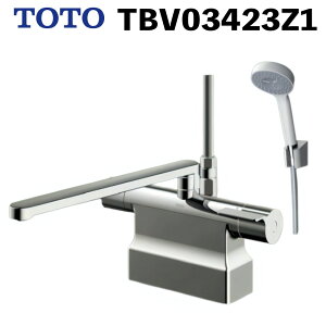 TOTO 台付サーモスタット混合水栓(コンフォートウエーブ1モード、寒冷地用) TBV03423Z1(ラッピング不可)(.QL)