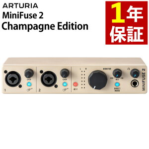 Arturia MiniFuse USB-C I[fBIMIDIC^[tFCX Champagne Edition A[gA USBoXp[ |[^u @\ _CNgj^[ [vobNi.QLj